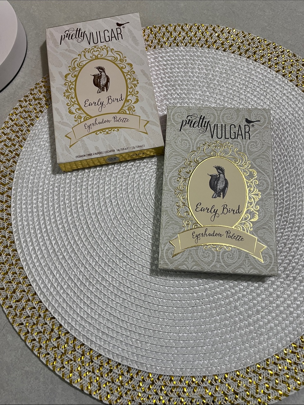 Pretty Vulgar Early Bird Eyeshadow Palette - Cream & Gold Accents